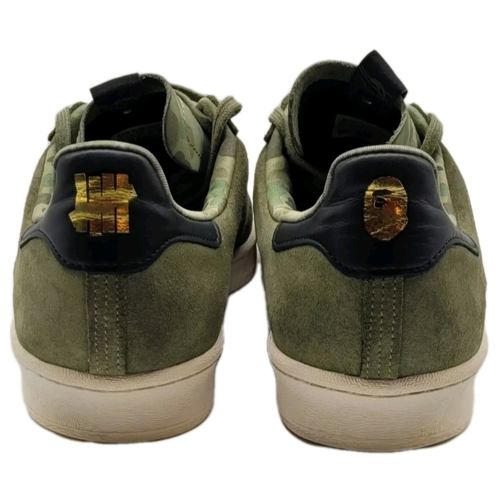 Undefeated x A Bathing Ape x adidas Campus 80s Olive Mens Size 11 (EUC) - Picture 6 of 9